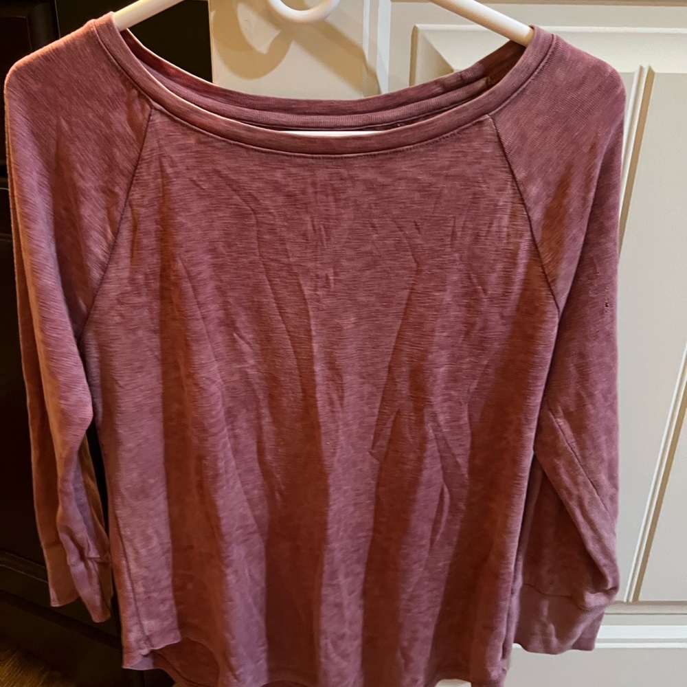 Pinkish/Reddish, Quarter Sleeve Top